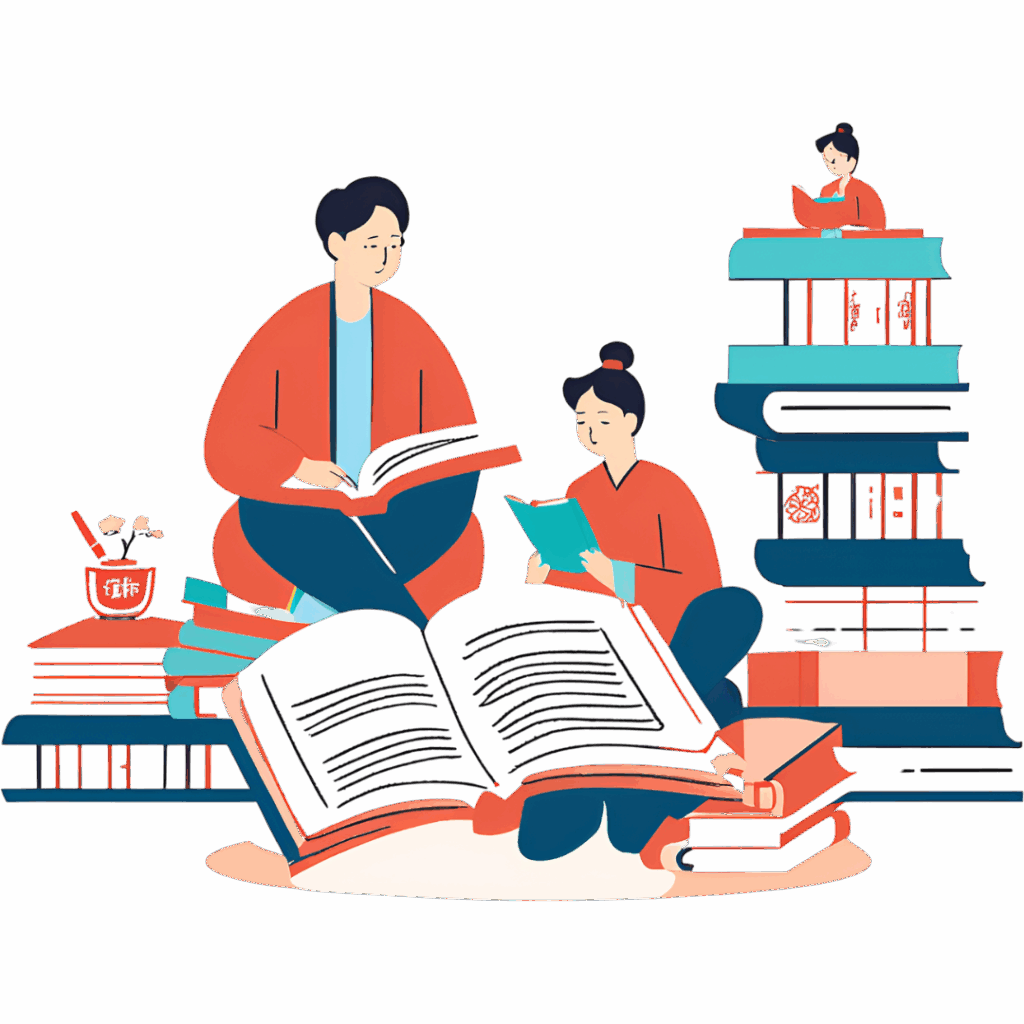 Wsparcie w nauce i pisaniu prac - grafika symbolizujaca wspolna analize zrodel Wsparcie w nauce i pisaniu prac - grafika symbolizujaca wspolna analize zrodel