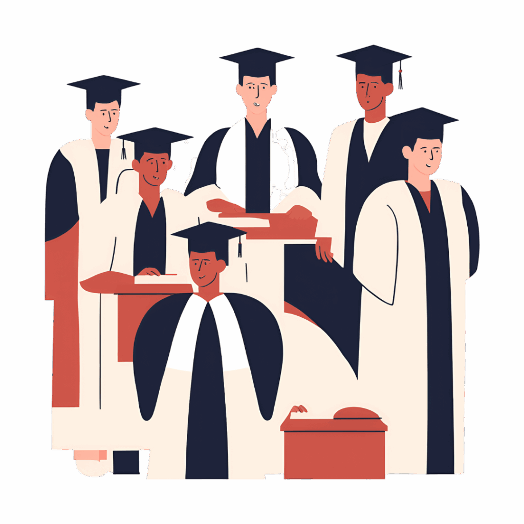 Od studenta do absolwenta - ilustracja symbolizujaca sukces po obronie pracy Od studenta do absolwenta - ilustracja symbolizujaca sukces po obronie pracy